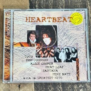 HEARTBEAT 1997 CD Santana TOTO Alice Cooper REO SPEEDWAGON Don Johnson EX COND